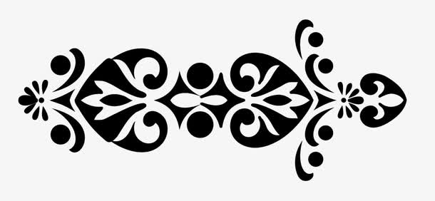 简约复古花纹素材