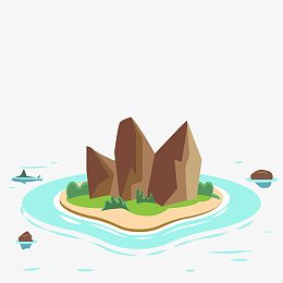 矢量海上岛屿