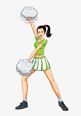 跳啦啦操的女生