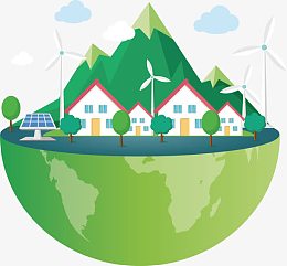 创意地球矢量图