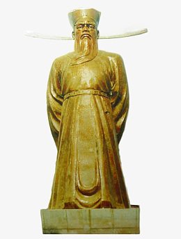 包公站立铜像