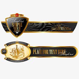 金色欧式华丽横幅