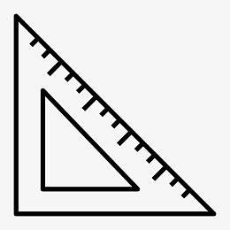 控制测量尺工具三角形办公图标集