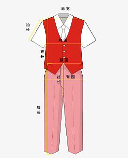 套装尺寸测量图