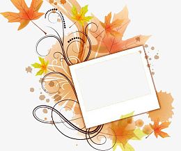 小清新暖色边框图片素材