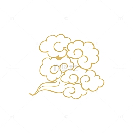 古典金色滕云