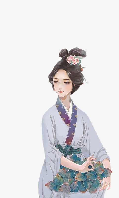 美女古代图片元素-觅元素
