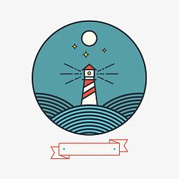 矢量灯塔插图