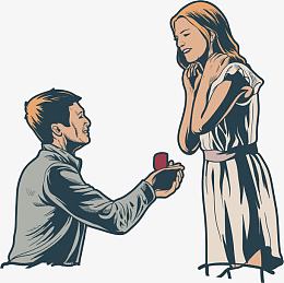 求婚的男女