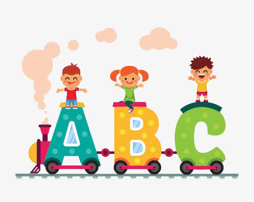 卡通火车字母素材免费下载_觅元素