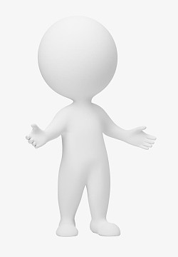 3d小人图片素材3d卡通 小白人
