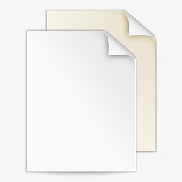 一边卷起的纸张