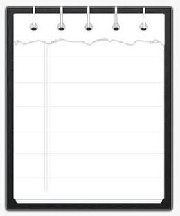 笔记本上的书页纸
