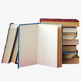 一堆翻开的书页