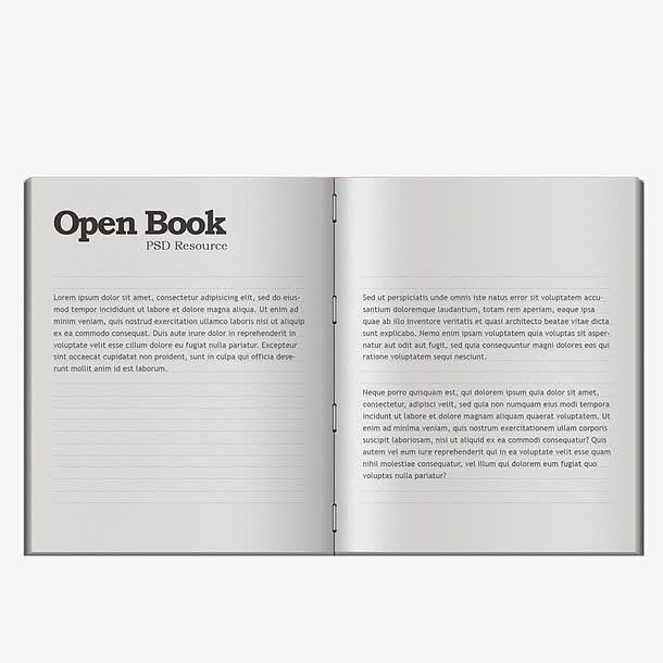 翻开的书页英文