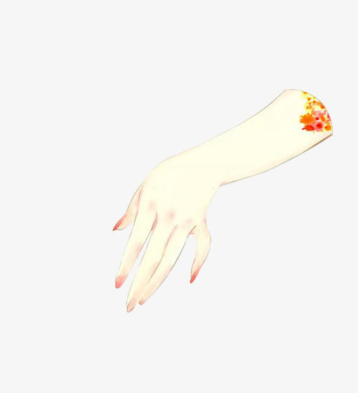 手臂手指中国风素材漂浮古风素材