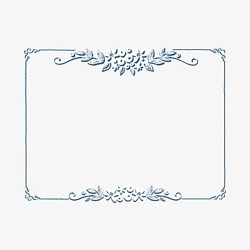 白色花朵方形边框