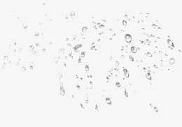白色清新水滴边框纹理