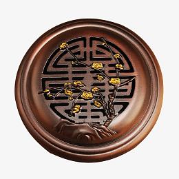 喜字梅花图案焚香炉