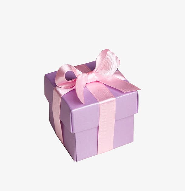紫色清新礼物盒