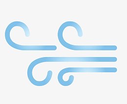 矢量扁平风速气流PNG图片