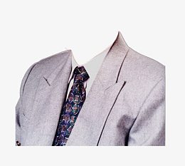 西装工作照模板