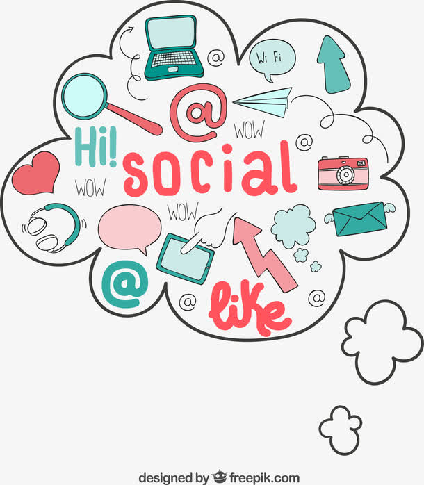 社交媒体素材免费下载_觅元素