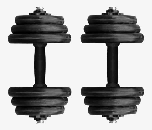 健身器材哑铃免抠素材免费下载_觅元素51yuansu.com