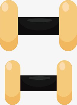 哑铃卡通矢量图