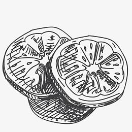 柠檬片简笔画
