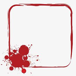 红色画框
