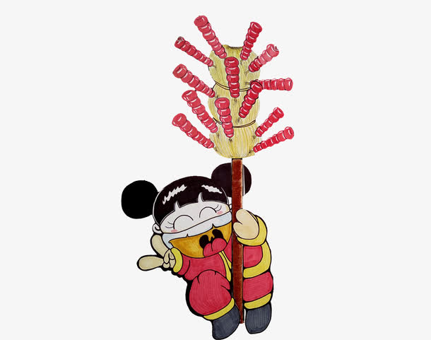 卖糖葫芦的小女孩pop海报插画
