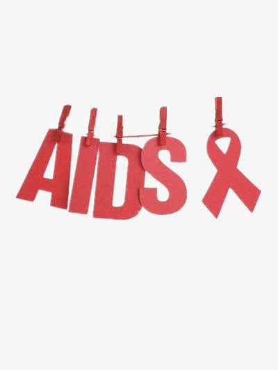 世界艾滋防治日艾滋英文艺术字