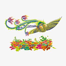 祥云凤凰矢量