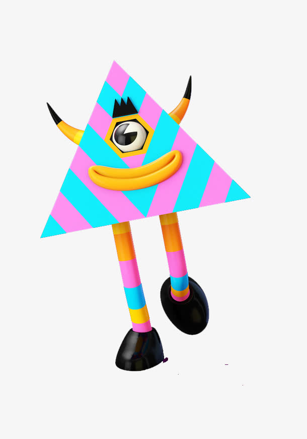 创意立体三角人物