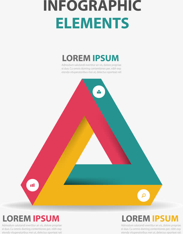 矢量手绘三角形ppt