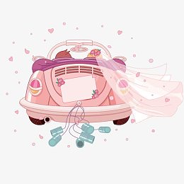 时尚手绘情人节婚礼主题矢量素材