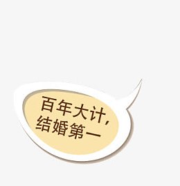 米黄色催婚气泡小贴士