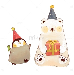 小企鹅和大白熊