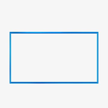 蓝色边框方形素材