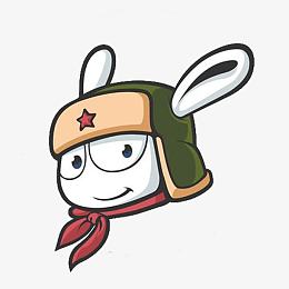 带雷锋帽的兔子