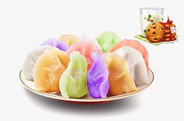 彩色饺子
