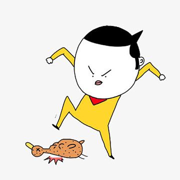 愤怒的小卡通人物