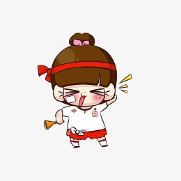 丸子头小女孩