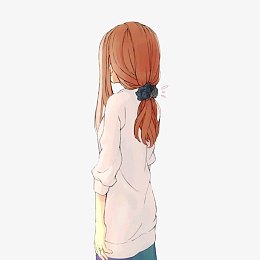 女孩子的背影