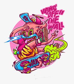 vans涂鸦卡通人