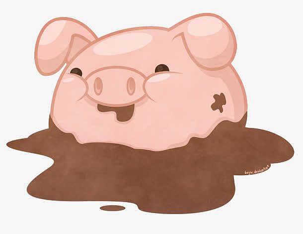 泥泞的小猪
