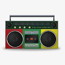 立体声扬声器雷鬼音乐music-icons