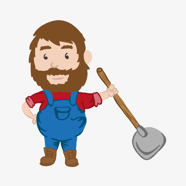 卡通农场人物设计矢量素材