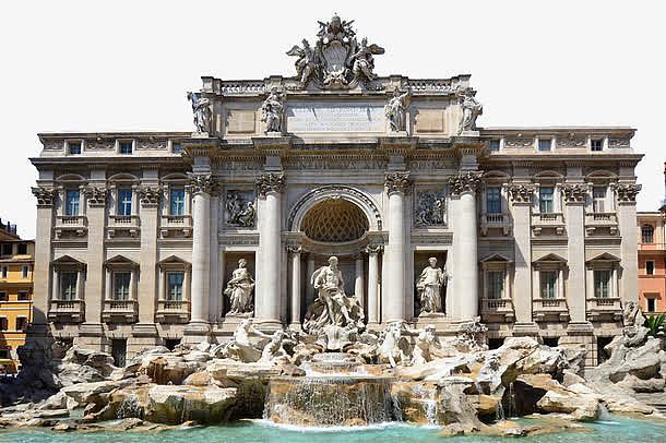 罗马许愿池特莱维喷泉
